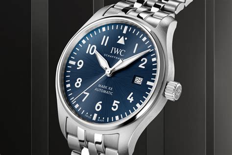 iwc pilot mark xx blue.